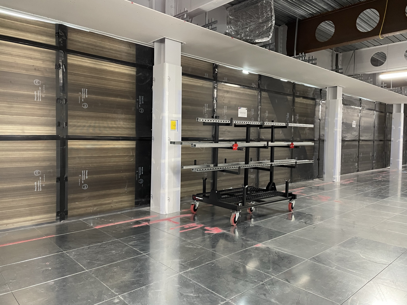 Piperack - Mobile pipe storage rack for organised storage