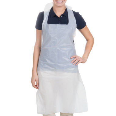 Disposable Aprons White 16mu 690mm x 1170mm