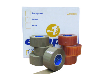 E-tape Gold Packaging Tape 50mm  *FREE DISPENSER WITH FIRST CARTON OF E-TAPE*