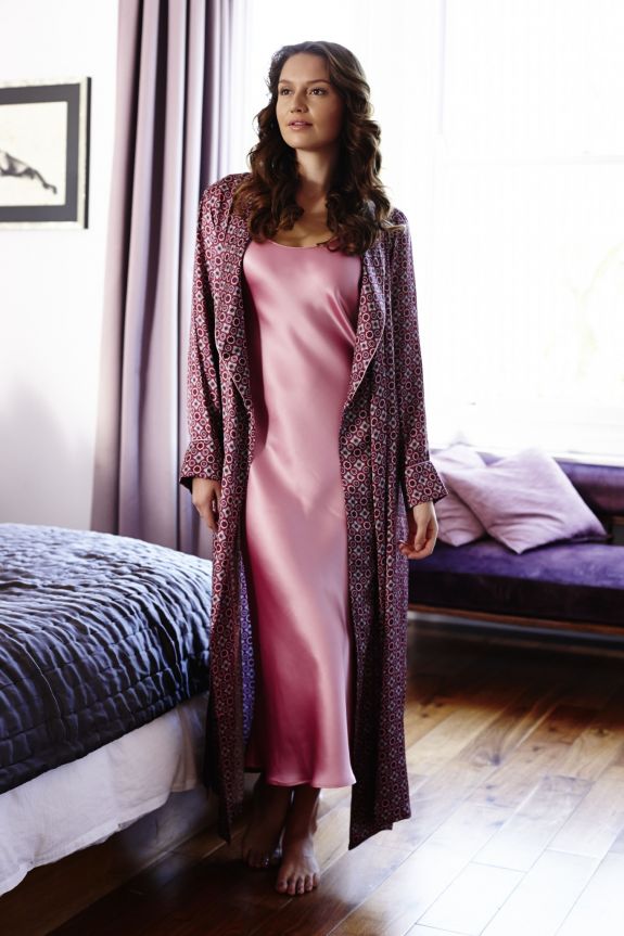 Luxury Silk Dressing Gown Bonsoir
