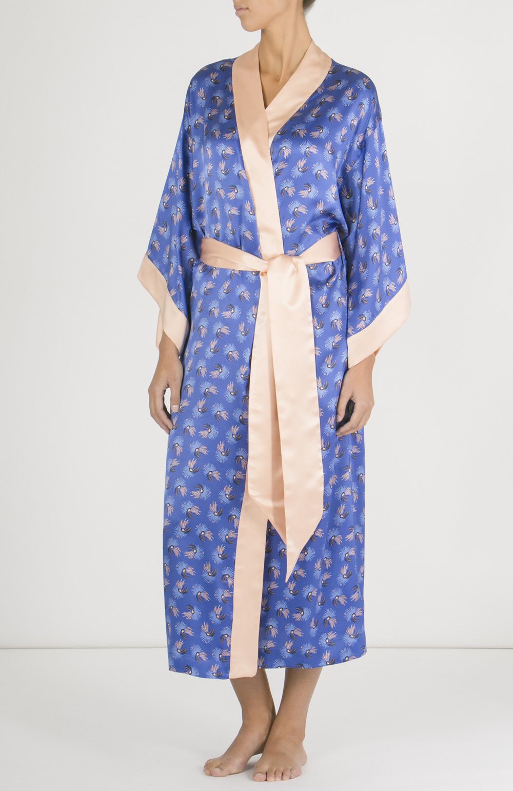 Liberty Print Silk Dressing Gown Bonsoir
