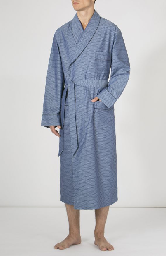 Men's Finesse Jacquard Luxury Dressing Gown Bonsoir