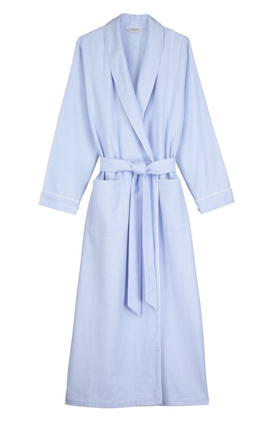 Ladies Brushed Cotton Dressing Gown Bonsoir