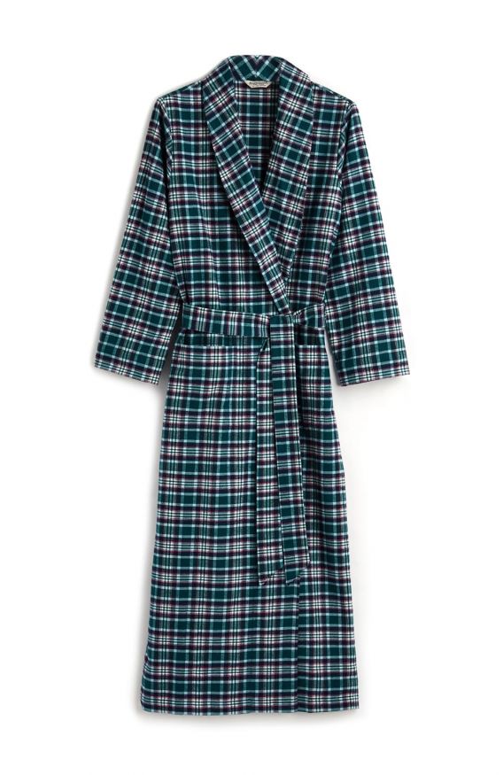 Ladies' Tartan Dressing Gown Bonsoir