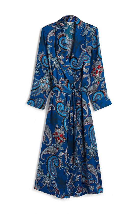 Luxury Silk Dressing Gown - : Bonsoir