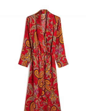 Luxury Silk Dressing Gown - : Bonsoir