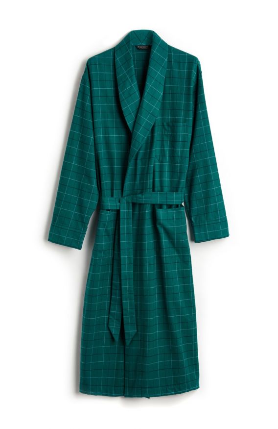 Men's Brushed Cotton Dressing Gown Bonsoir