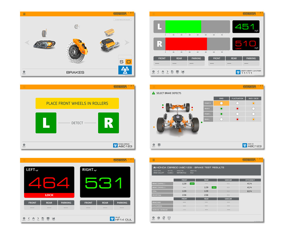 D712 MOT Brake Tester for Official Vehicle Testing 4.5T Boston