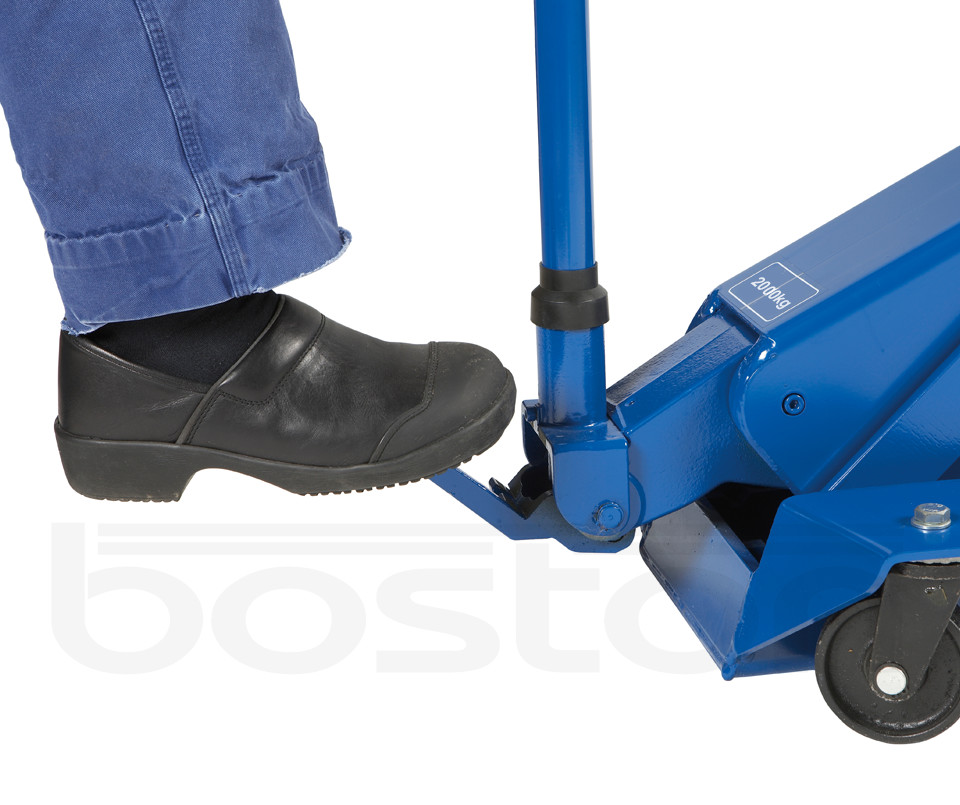 2T Trolley Jack with Lifting Pedal Boston Garage Equipment