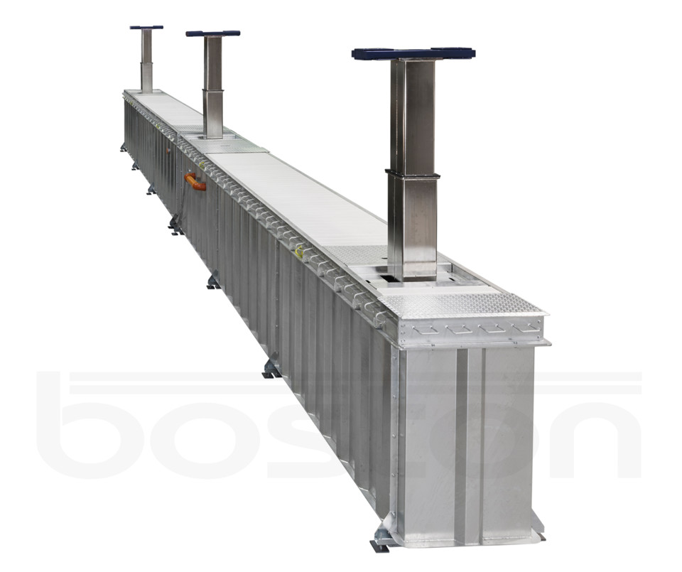 45T In Ground Lift 3 Columns Boston Garage Equipment