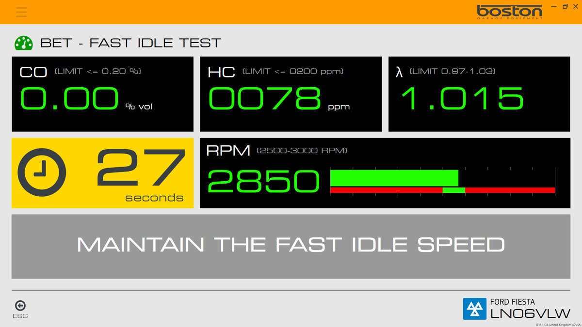 Gas Analyser Car Emissions Boston Garage Equipment
