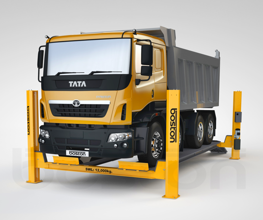 12T, 6.3m Commercial Vehicle Four Post Lift