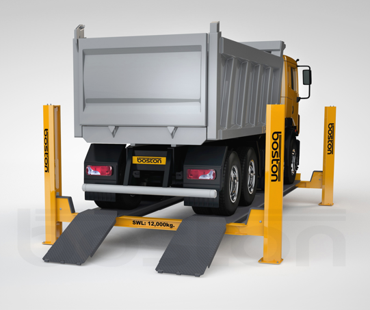 12T, 6.3m Commercial Vehicle Four Post Lift