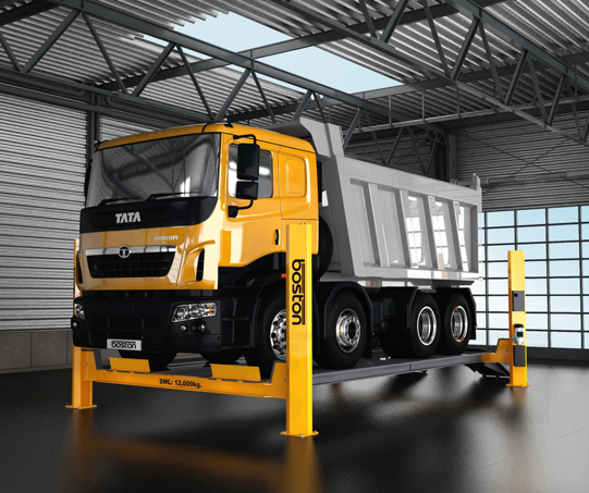 12T, 6.3m Commercial Vehicle Four Post Lift