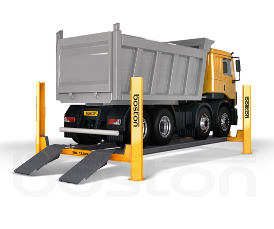 12T, 6.3m Commercial Vehicle Four Post Lift
