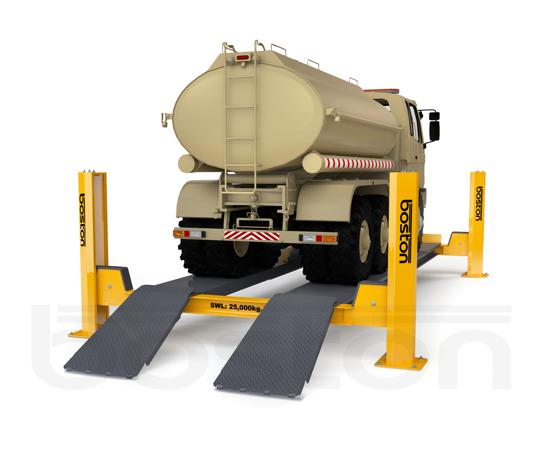 25T, 8m Commercial Vehicle Four Post Lift