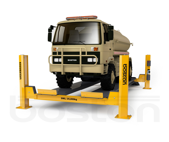 25T, 8m Commercial Vehicle Four Post Lift