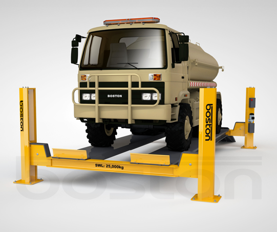 25T, 8m Commercial Vehicle Four Post Lift