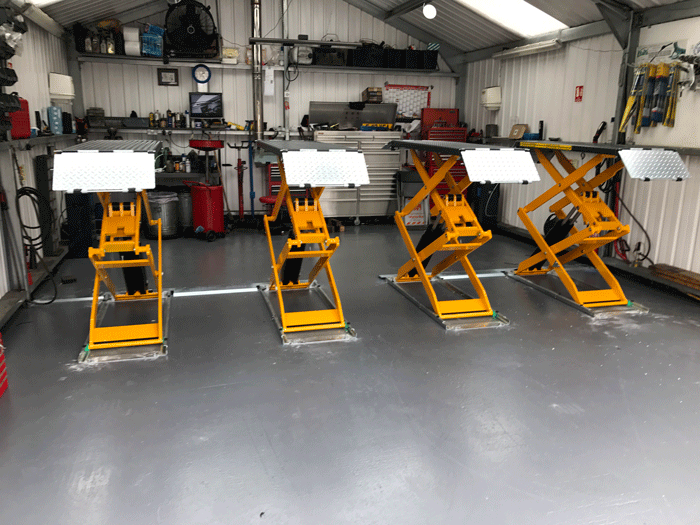 Vehicle-Scissor-Lifts-Installation-UK-Garage