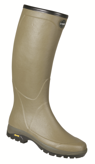 le chameau country vibram neoprene boot dark olive