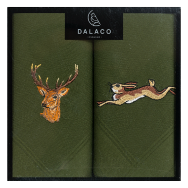Set Of 3 Enormous Handkerchief Men’s Shooting Pheasant Cotton Hankies