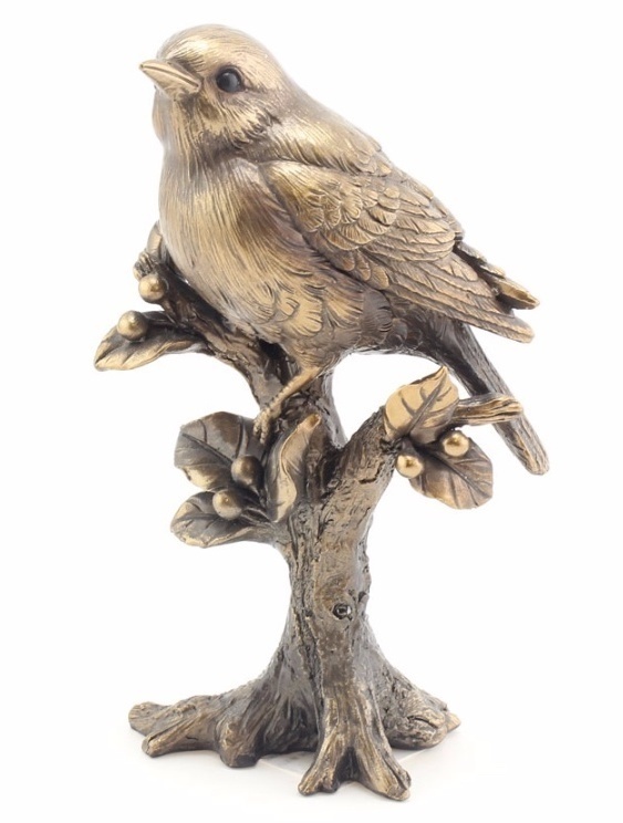 Bronzed Robin Ornament Gifts for the Home