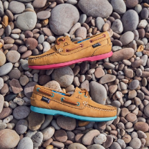 Pippa II G2 - Tan/Turquoise Boat Shoes