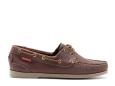 Willow - Dark Brown Leather Boat Shoes-Brown