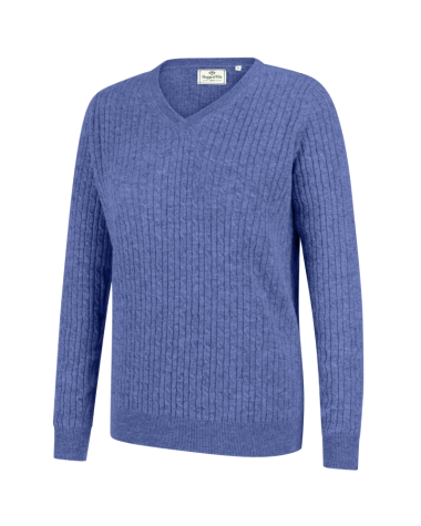 Hoggs of Fife Lauder Ladies Cable Pullover