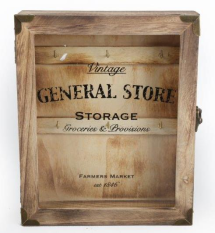 General Store Key Box Wooden