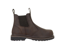 Hoggs of Fife Zeus Safety Dealer Boots-Crazy Horse Brown