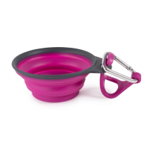 Dexas Travel Cup with Bottle Holder & Carabiner Fuchsia