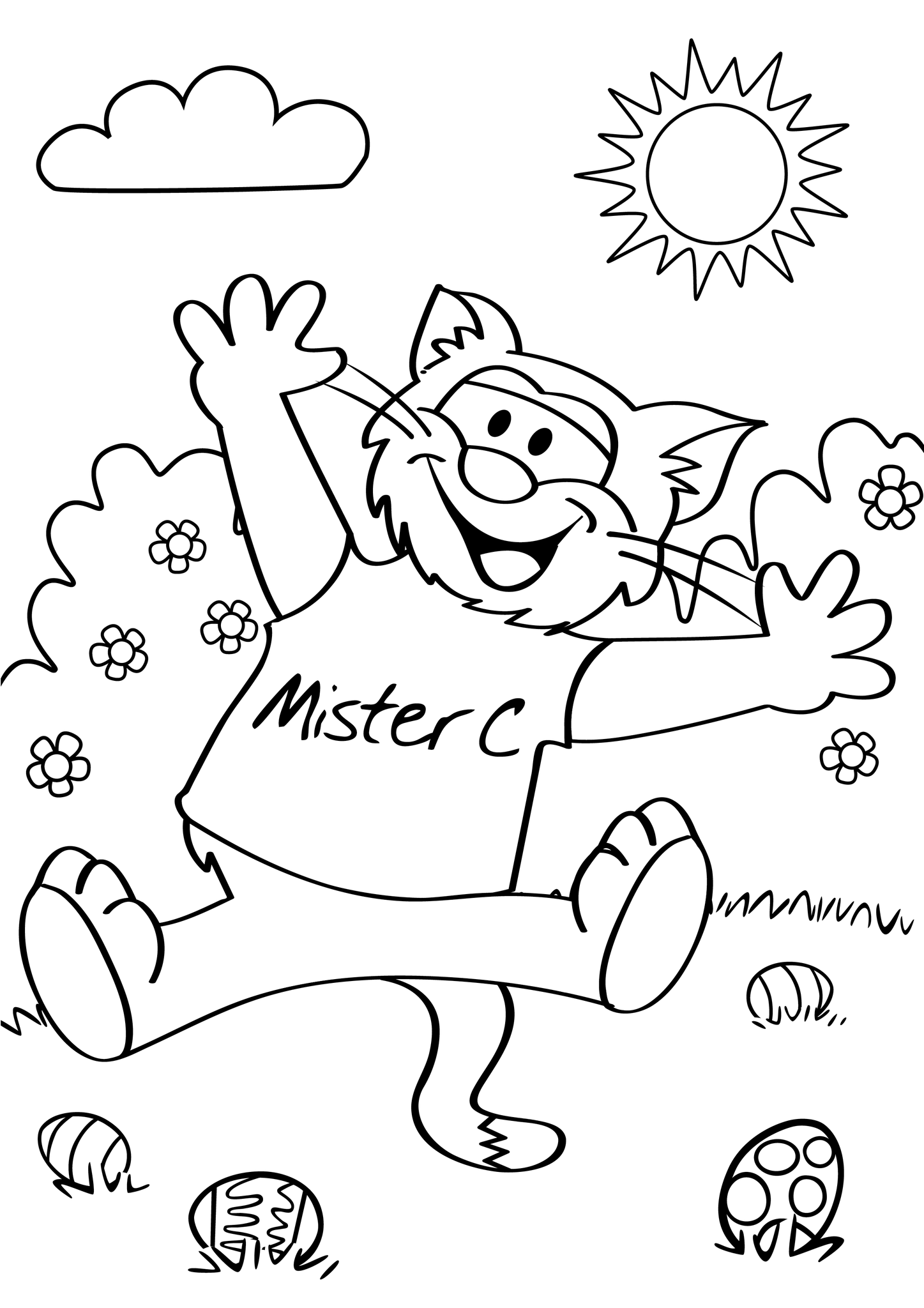 Easter Mister C colouring competition