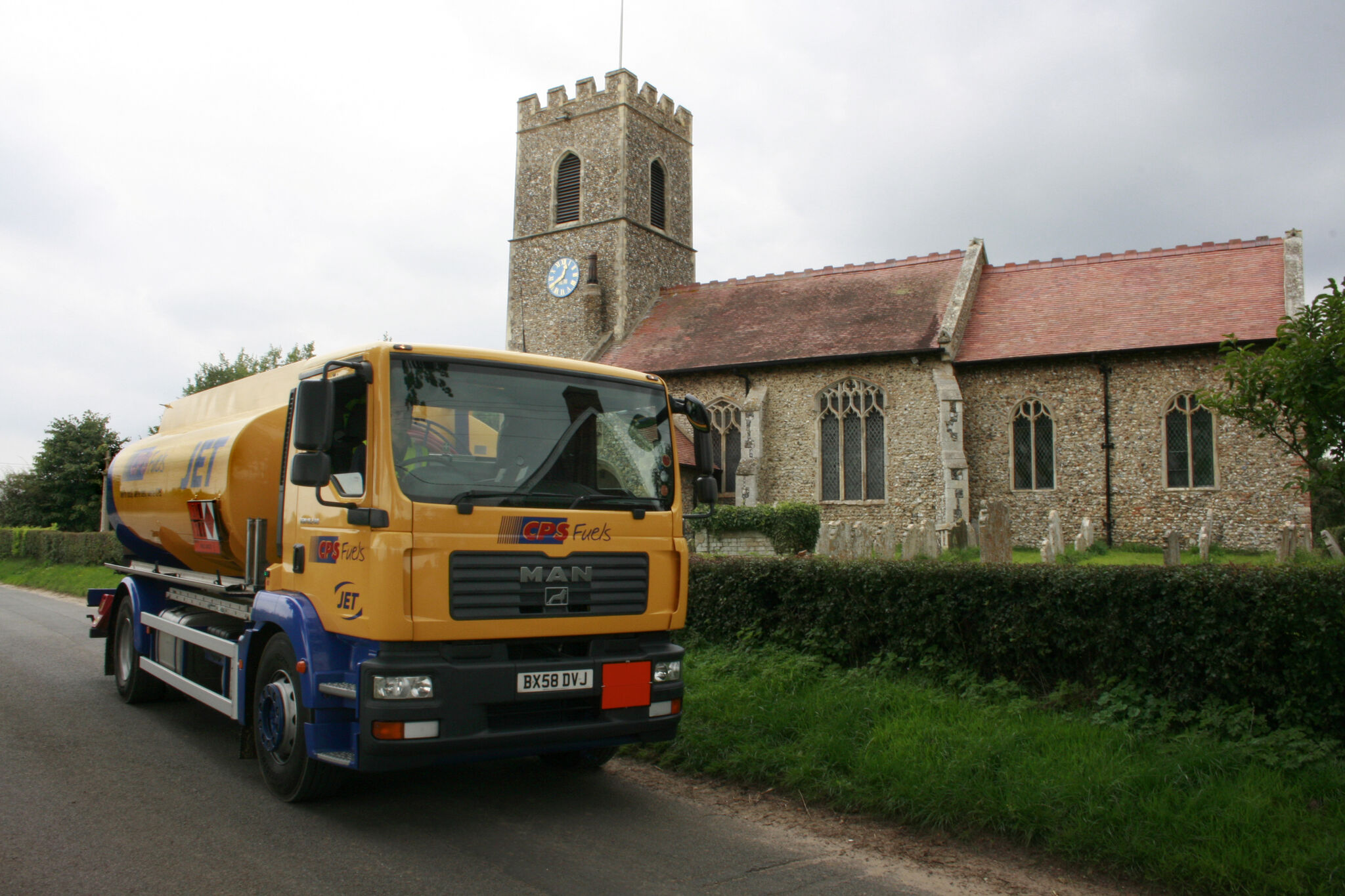 Tanker by the Church