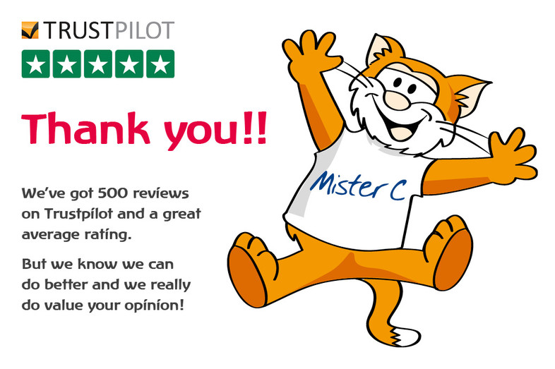 Excellent reviews give us a warm feeling