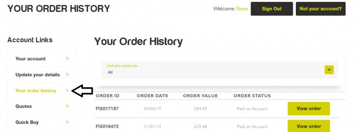 23 - Your Order History - Delivery - 1