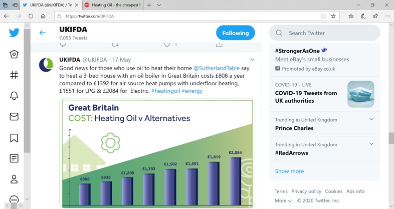 Heating Oil - the cheapest home heating fuel by far