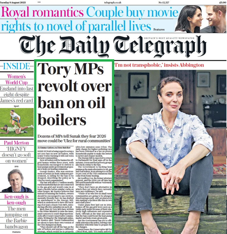 Decarbonising off-grid homes - Did you see the Telegraph's front page?