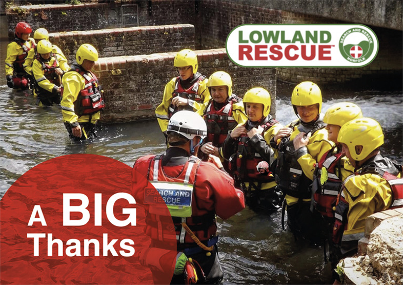 You helped us to donate £428 to Lowland Search and Rescue