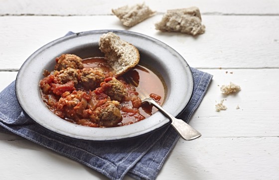 Organic Pork and Herb Meatballs - serves two