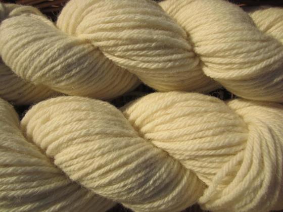 Organic Lleyn Wool - Natural White-Arran weight