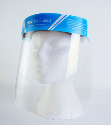Face Shield with PU Foam Headband & Adjustable Strap