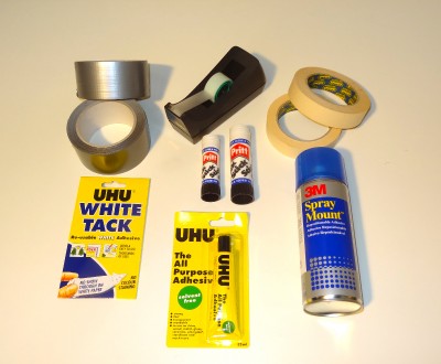 Stationary, paper and pens