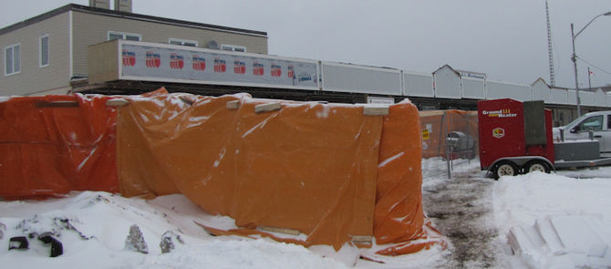 Laying blocks or placing concrete in cold weather?
