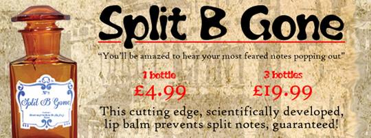 Your path to playing perfection - without the practice! Introducing Split B Gone