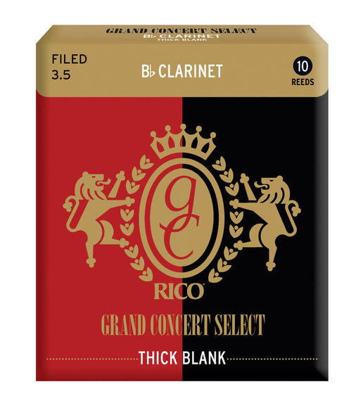 Grand Concert Select Thick Blank Bb Clarinet Reeds (Filed) (Box of 10)
