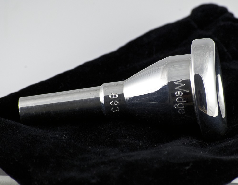 Wedge 5GS Small Shank Trombone/Bari Mouthpiece Silver Plated John Packer