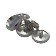 Finger Button Silver Plated (pearl not included) - model JP051