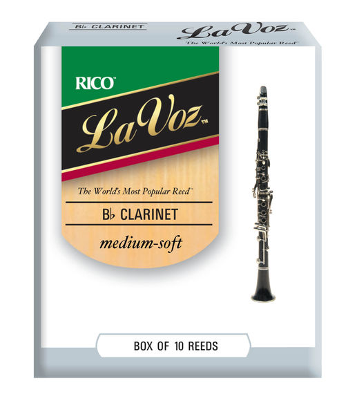 La Voz Bb Clarinet Reeds (Medium Soft) (Box of 10)