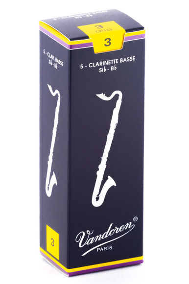 Vandoren Traditional Bass Clarinet to Eb Reeds (Box of 5)